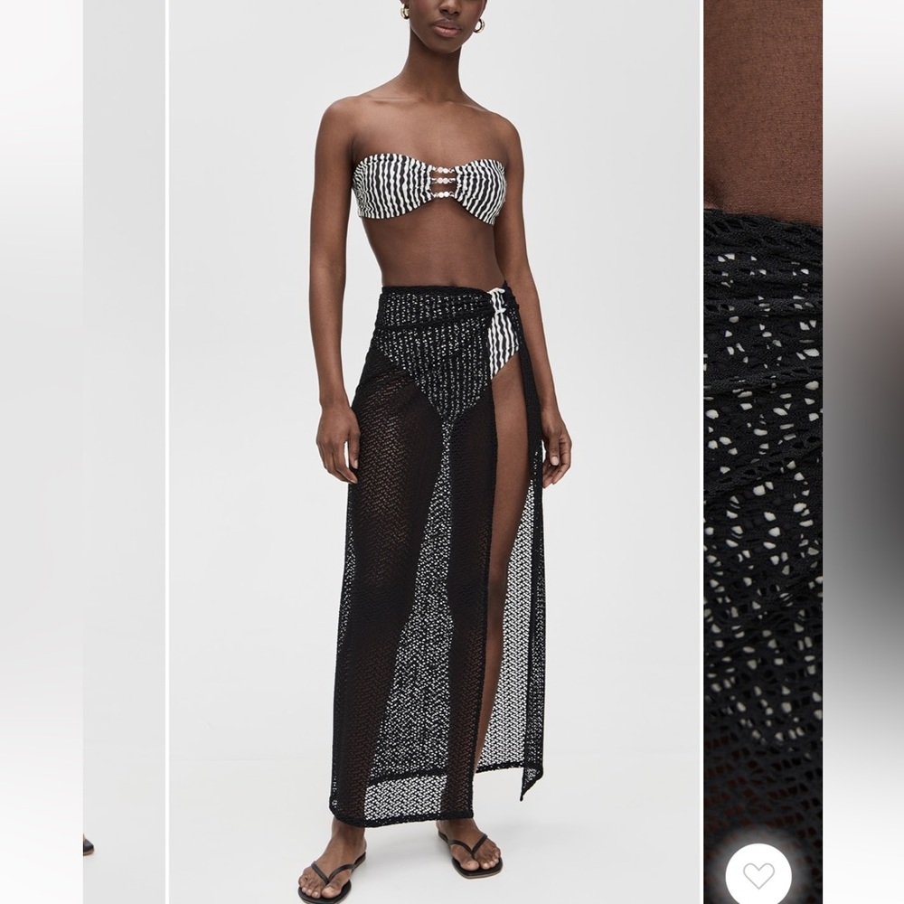 Palmacea Perla Pareo Black Coverup NWT